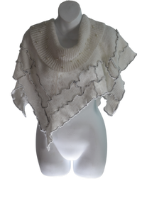 White Poncho with Pearls
