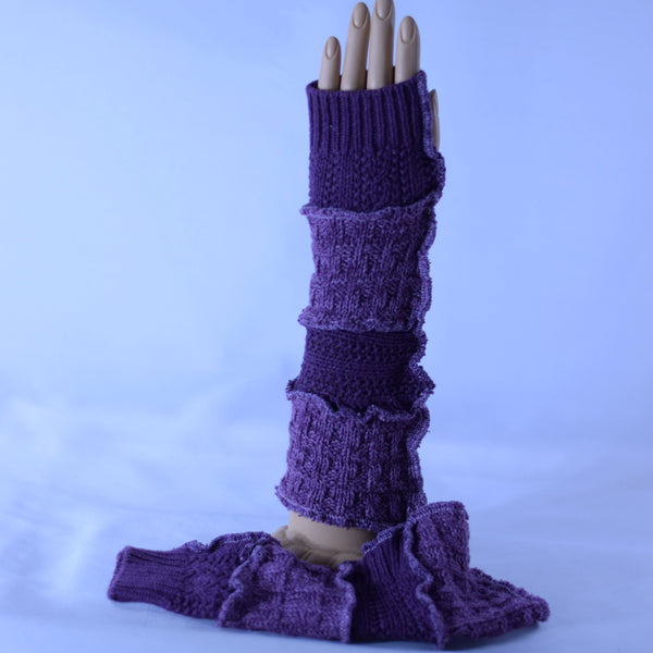 Two Tone Purple Arm Warmers - Unique Spirit Designs