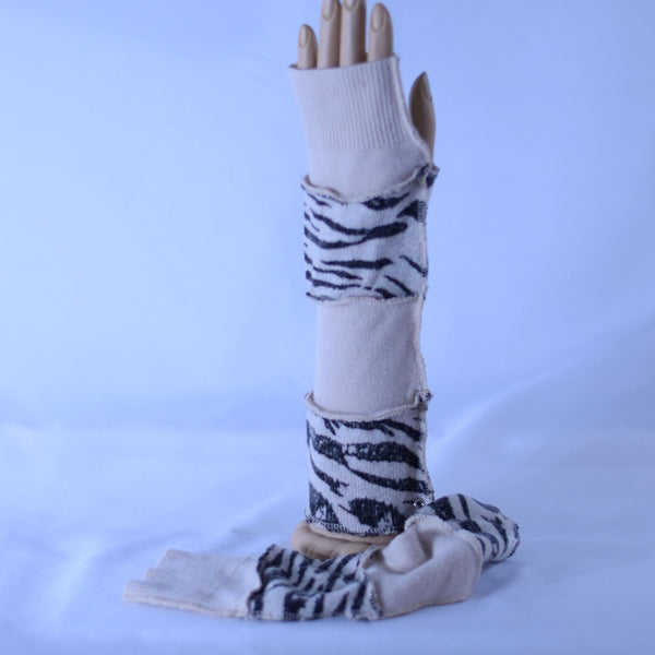 Zebra Print & Pink Arm Warmers - Unique Spirit Designs