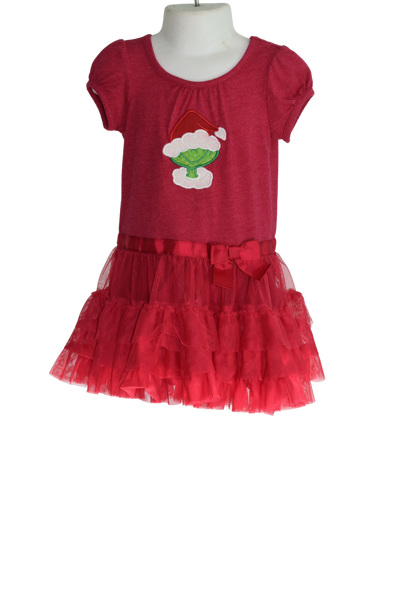 Toddler Grinch Ruffle Dress